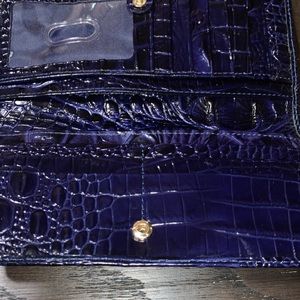 Midnight blue Brahmin wallet